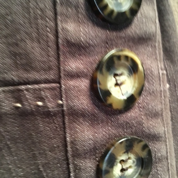 Studio 1940 brown jacket with tan stitching - Picture 4 of 6